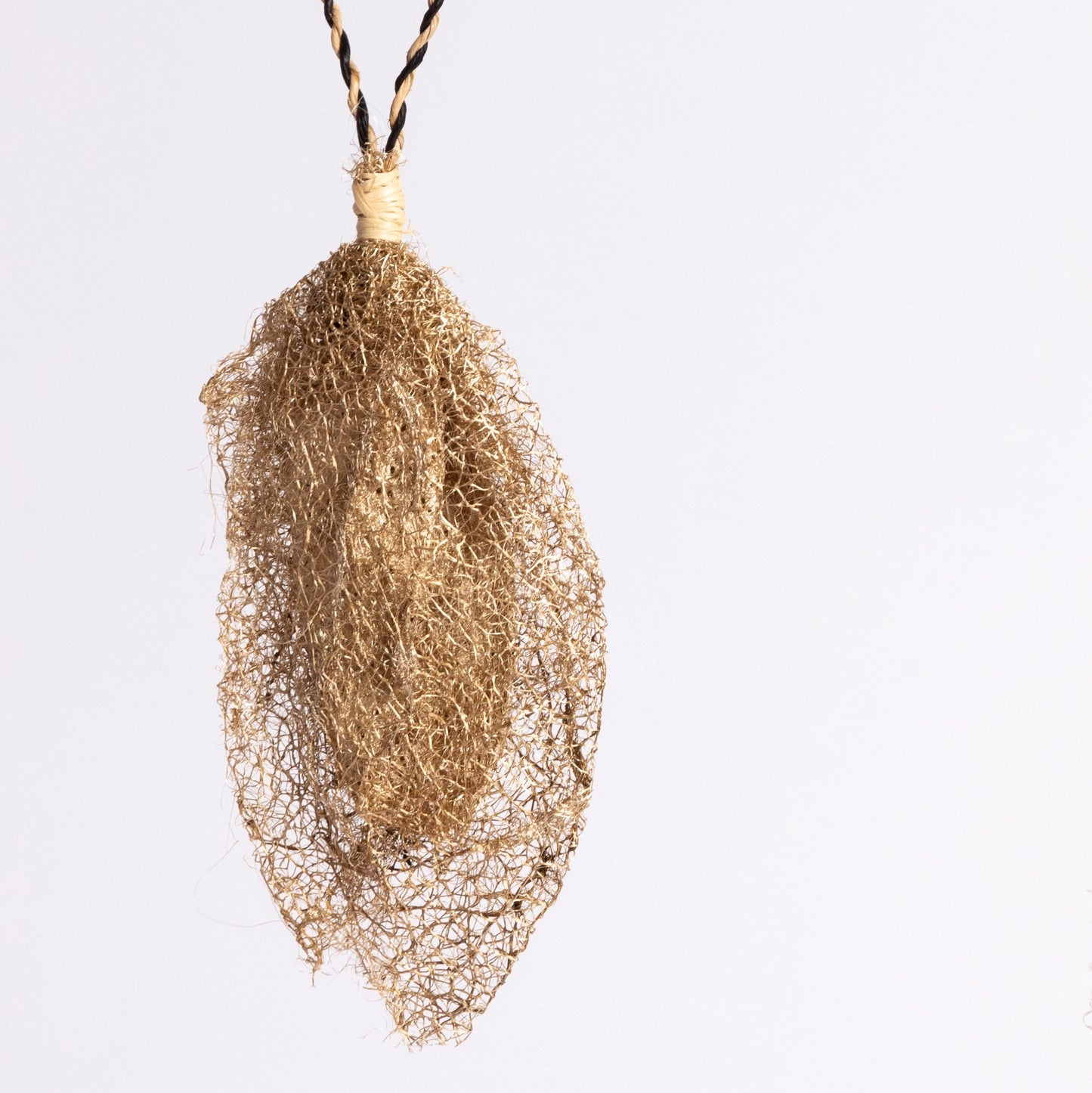 Madagascar Wild Silk Cocoon Ornament - Natural