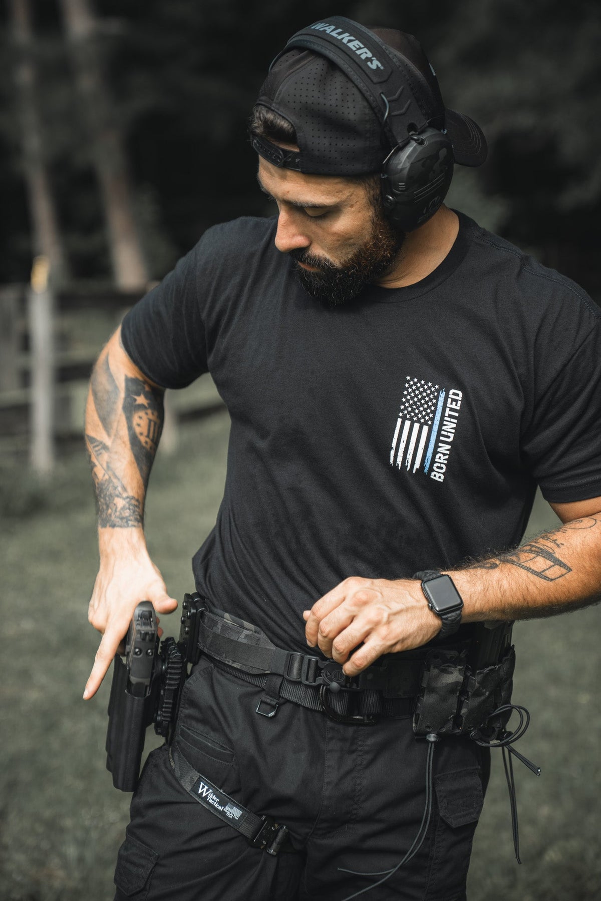 Blue Line Flag Tee