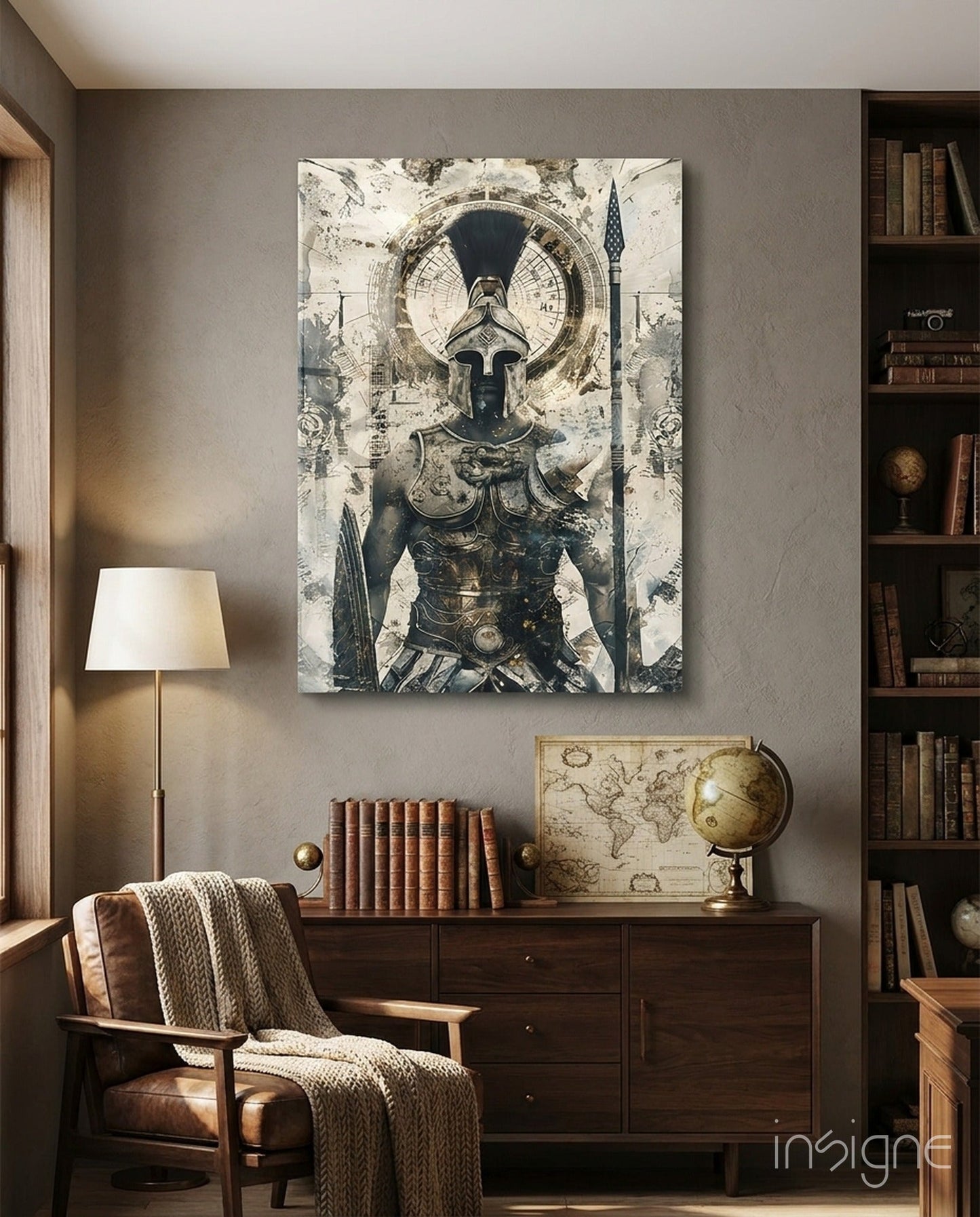 Gladiator Glass Wall Art || Designer Collection