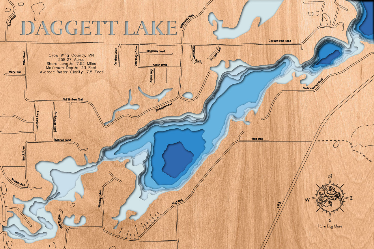 Daggett Lake in Crow Wing County, Minnesota