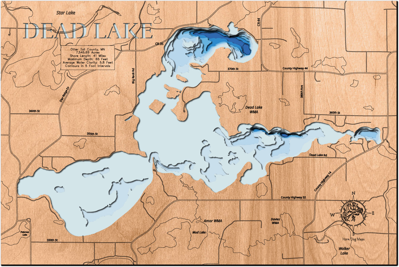 Dead Lake in Otter Tail County, Minnesota