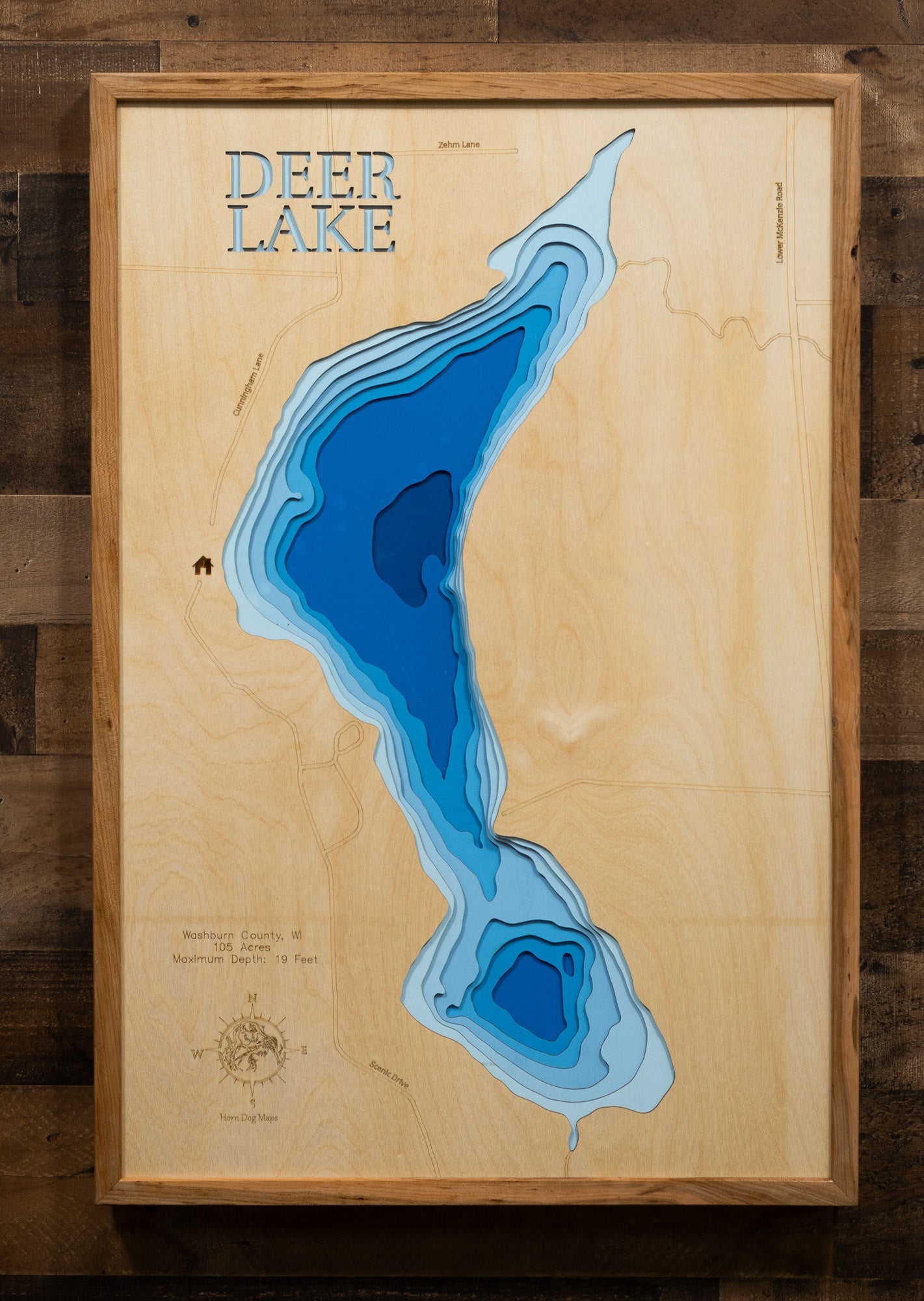 Deer Lake in Washburn County, Wisconsin