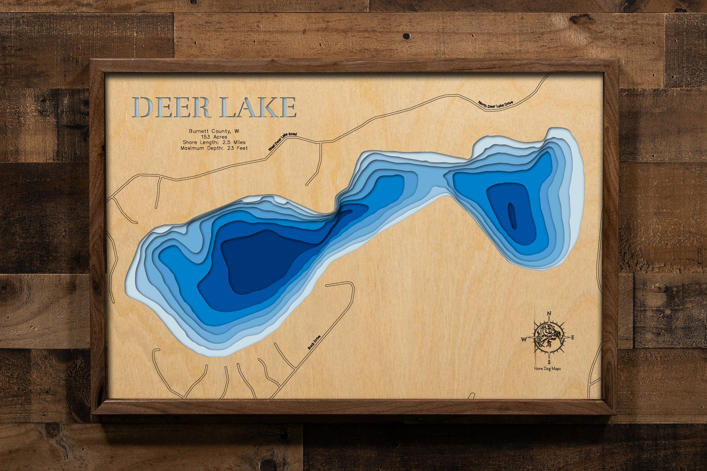 Deer Lake in Burnett County, Wisconsin