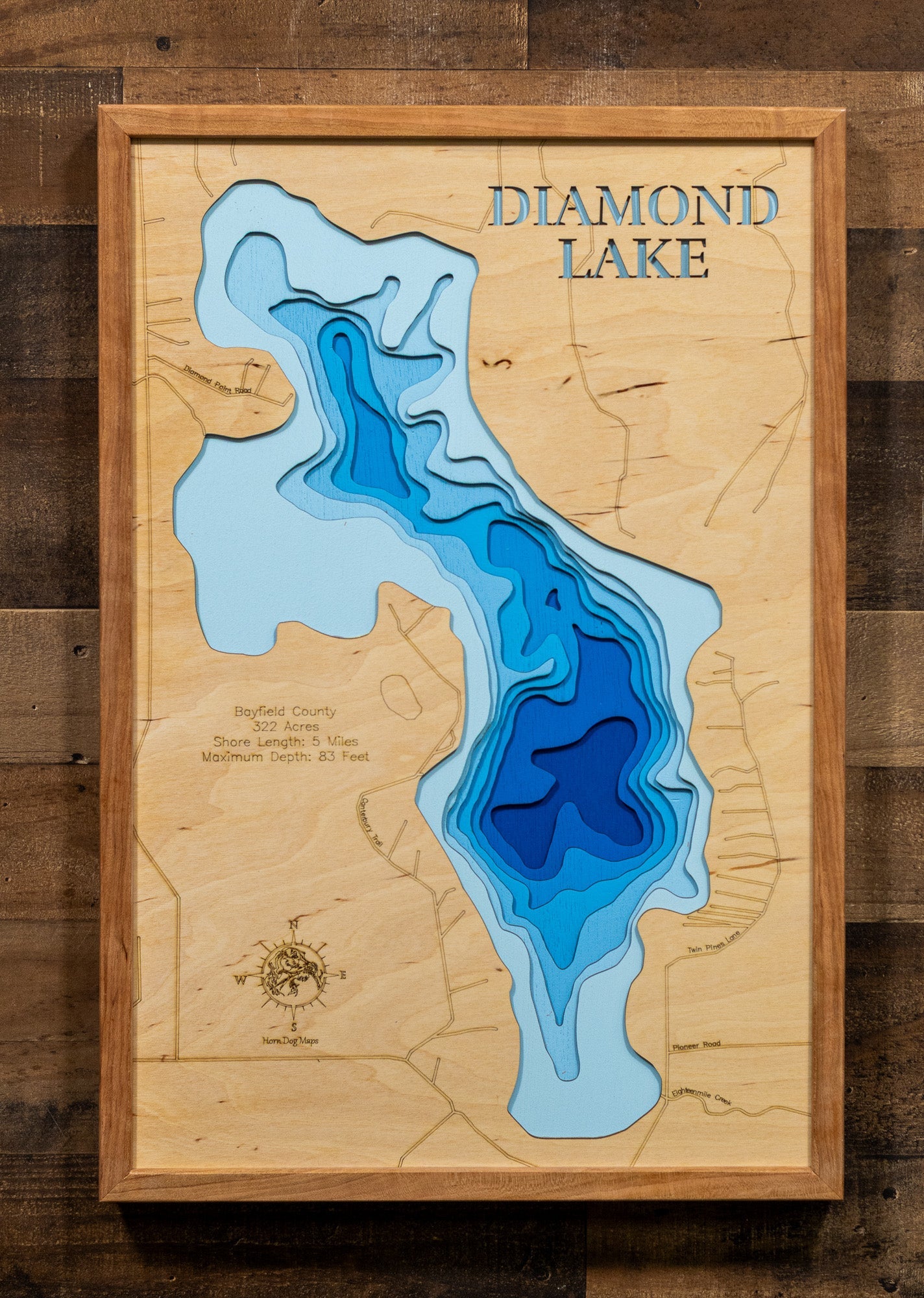 Diamond Lake in Bayfield County, Wisconsin