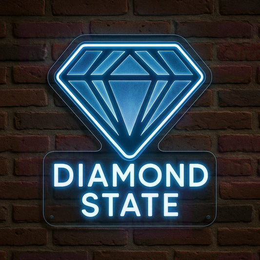 Diamond State LED Neon Sign