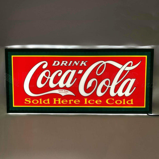 Drink Coca-Cola Sold Here Ice Cold Slim LED Sign