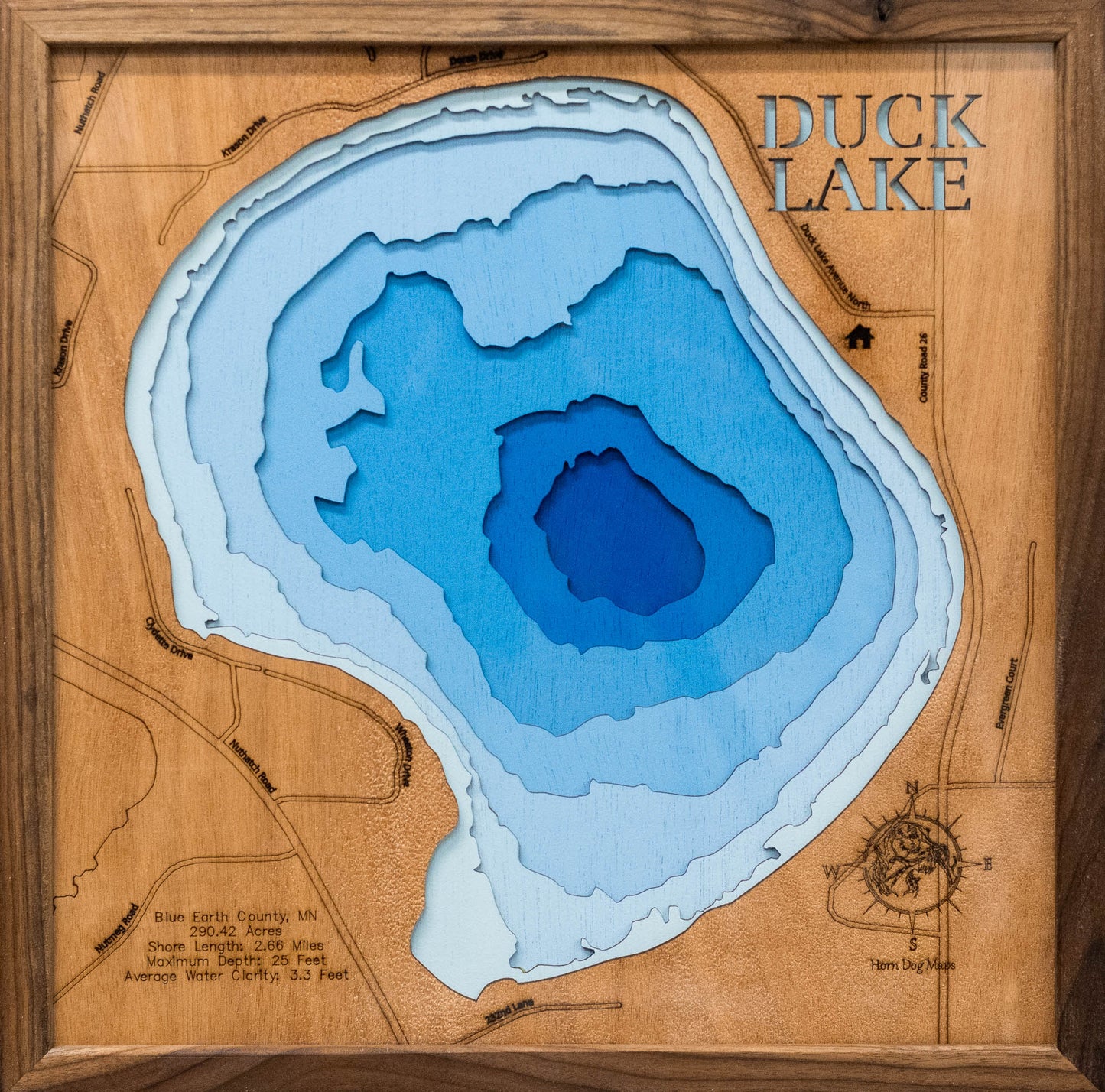 Duck Lake in Blue Earth County, Minnesota