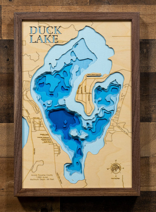 Duck Lake in Grand Traverse County, Michigan