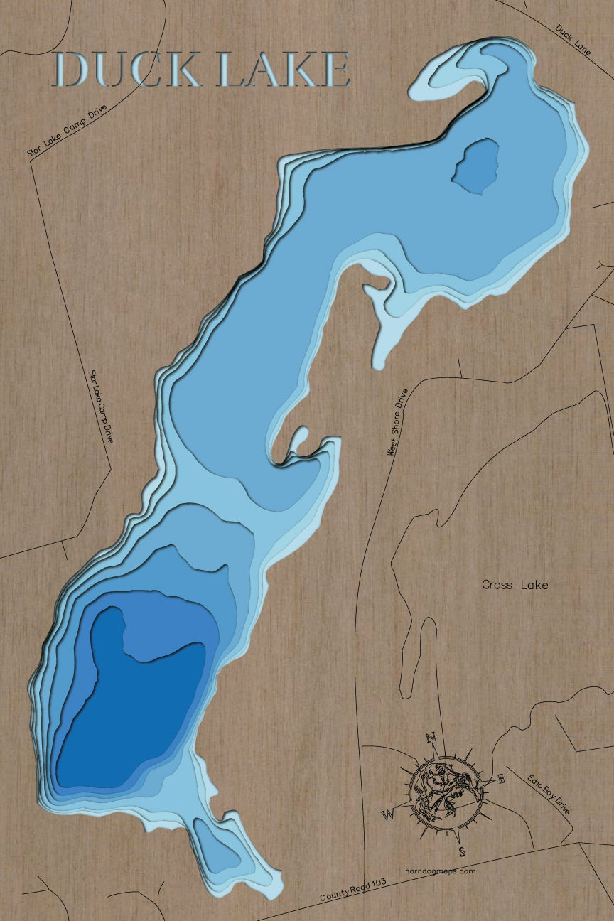 Duck Lake in Crow Wing County, Minnesota