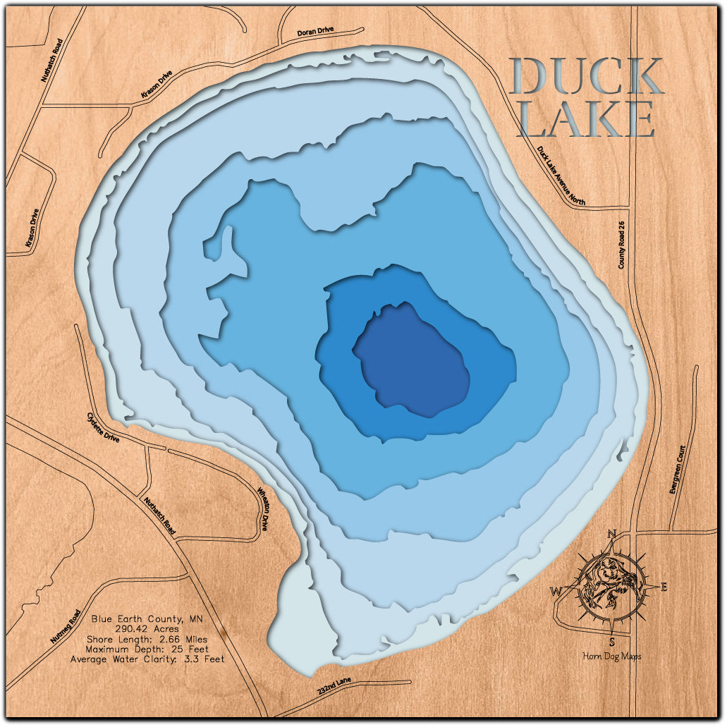 Duck Lake in Blue Earth County, Minnesota