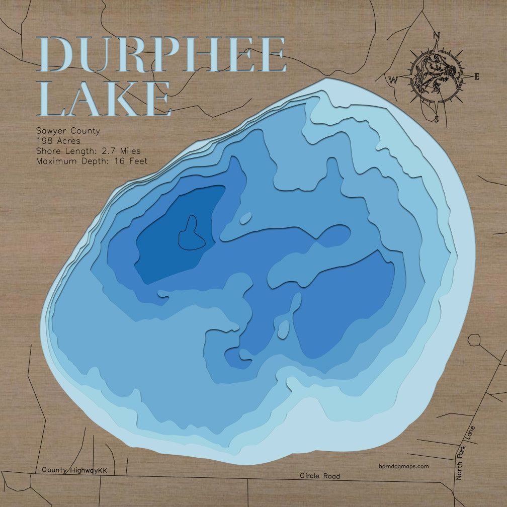 Durphee Lake in Sawyer County, Wisconsin