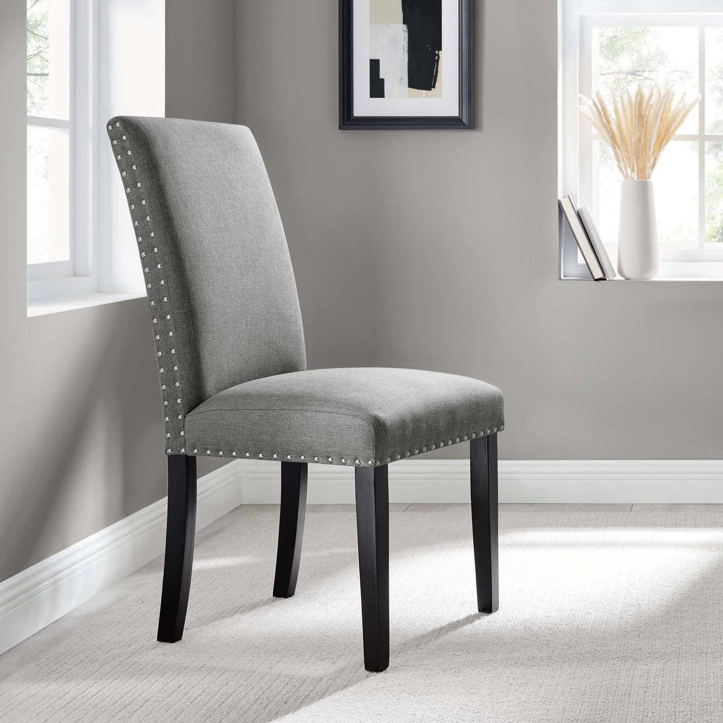 Parcel Dining Upholstered Fabric Side Chair by Modway