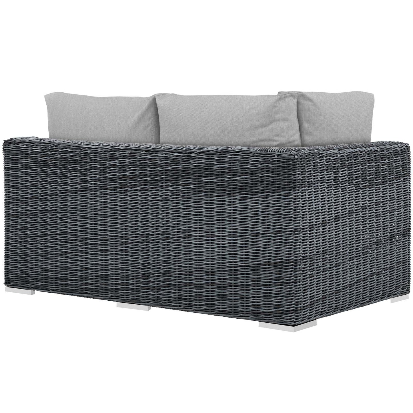 Summon Outdoor Patio Sunbrella¨ Left Arm Loveseat by Modway