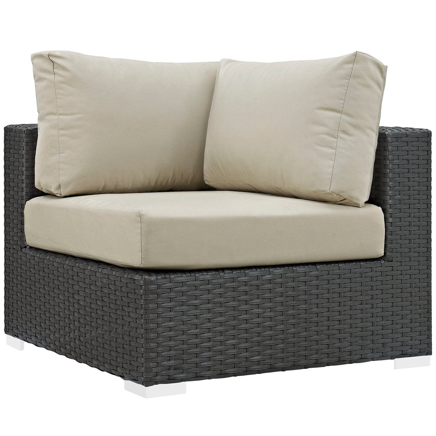 Sojourn 5 Piece Outdoor Patio Sunbrella¨ Sectional Set by Modway
