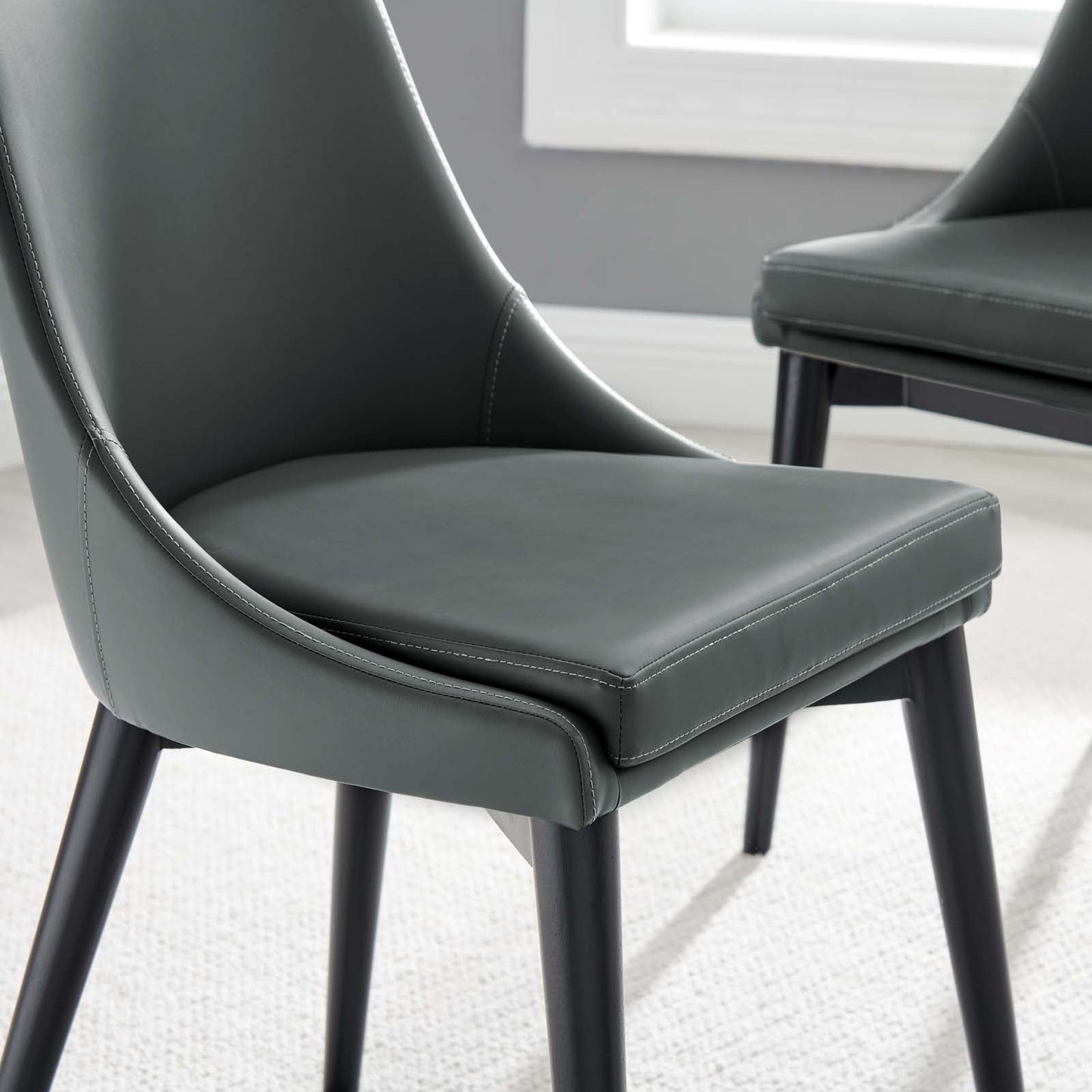 Viscount Vegan Leather Dining Chair by Modway