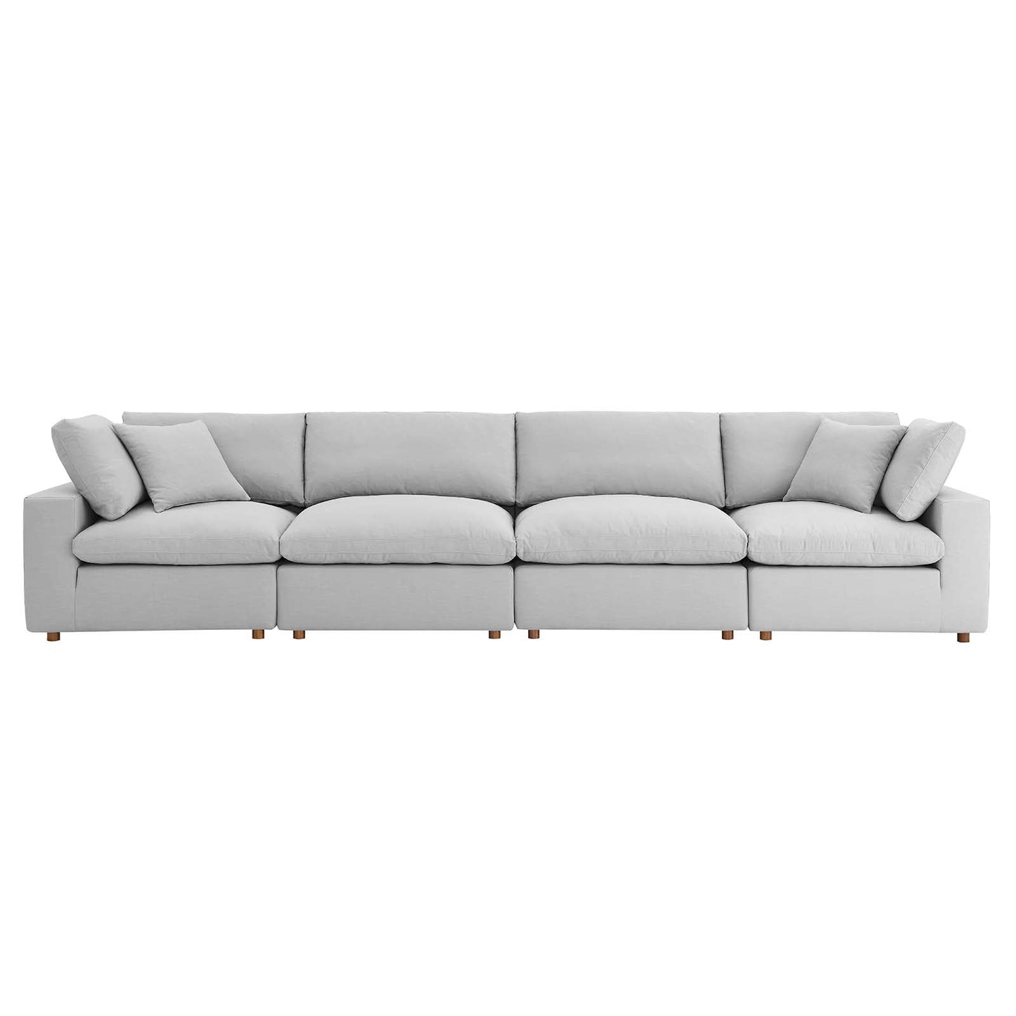 Commix 4 Piece Down Filled Overstuffed Sectional Sofa Set by Modway