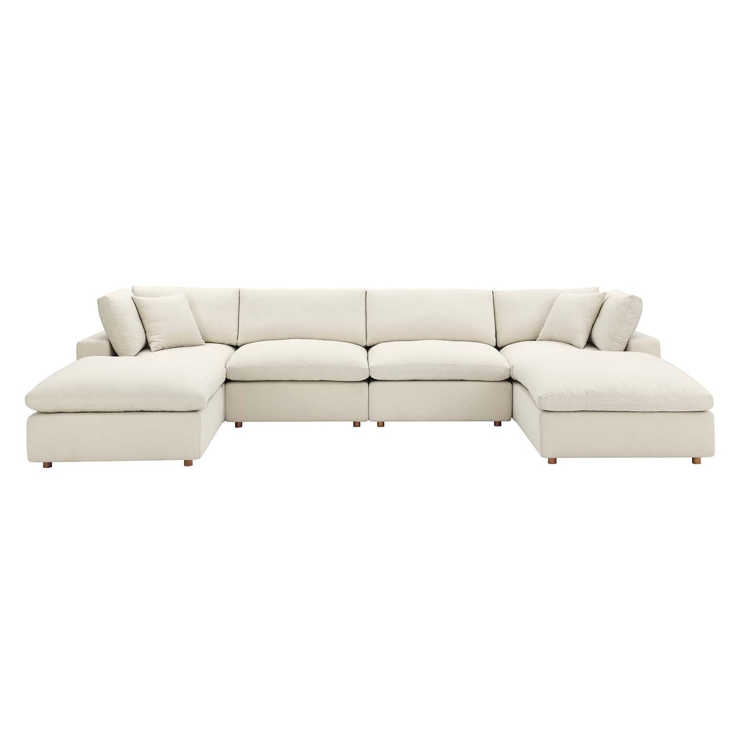 Commix 6-Piece Down Filled Overstuffed Sectional Sofa by Modway