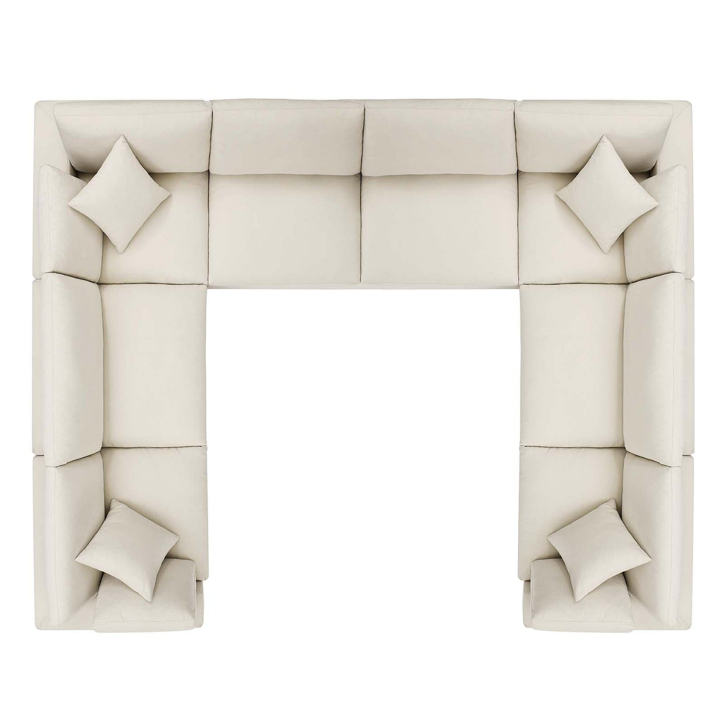 Commix 8-Piece Down Filled Overstuffed Sectional Sofa by Modway