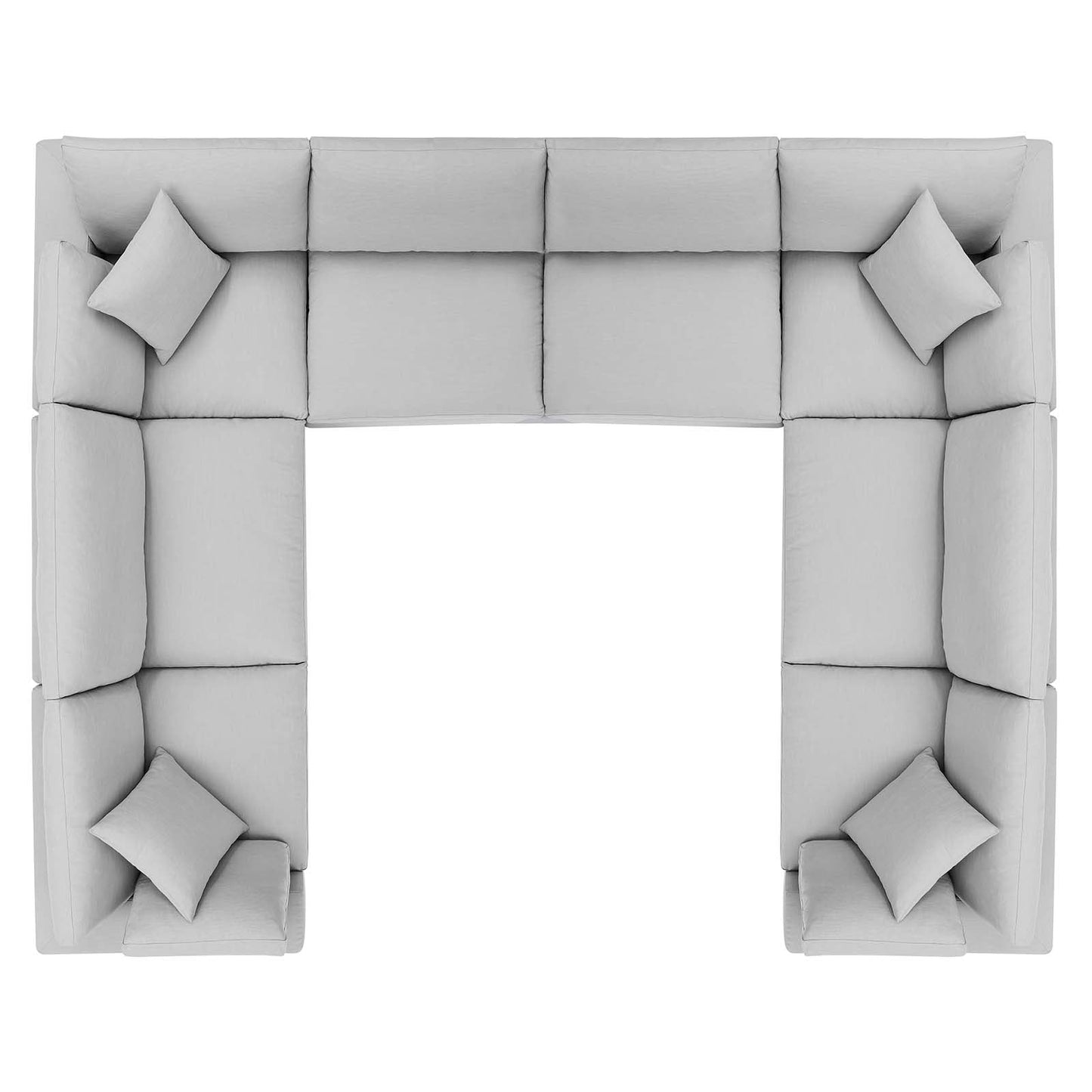 Commix 8-Piece Down Filled Overstuffed Sectional Sofa by Modway