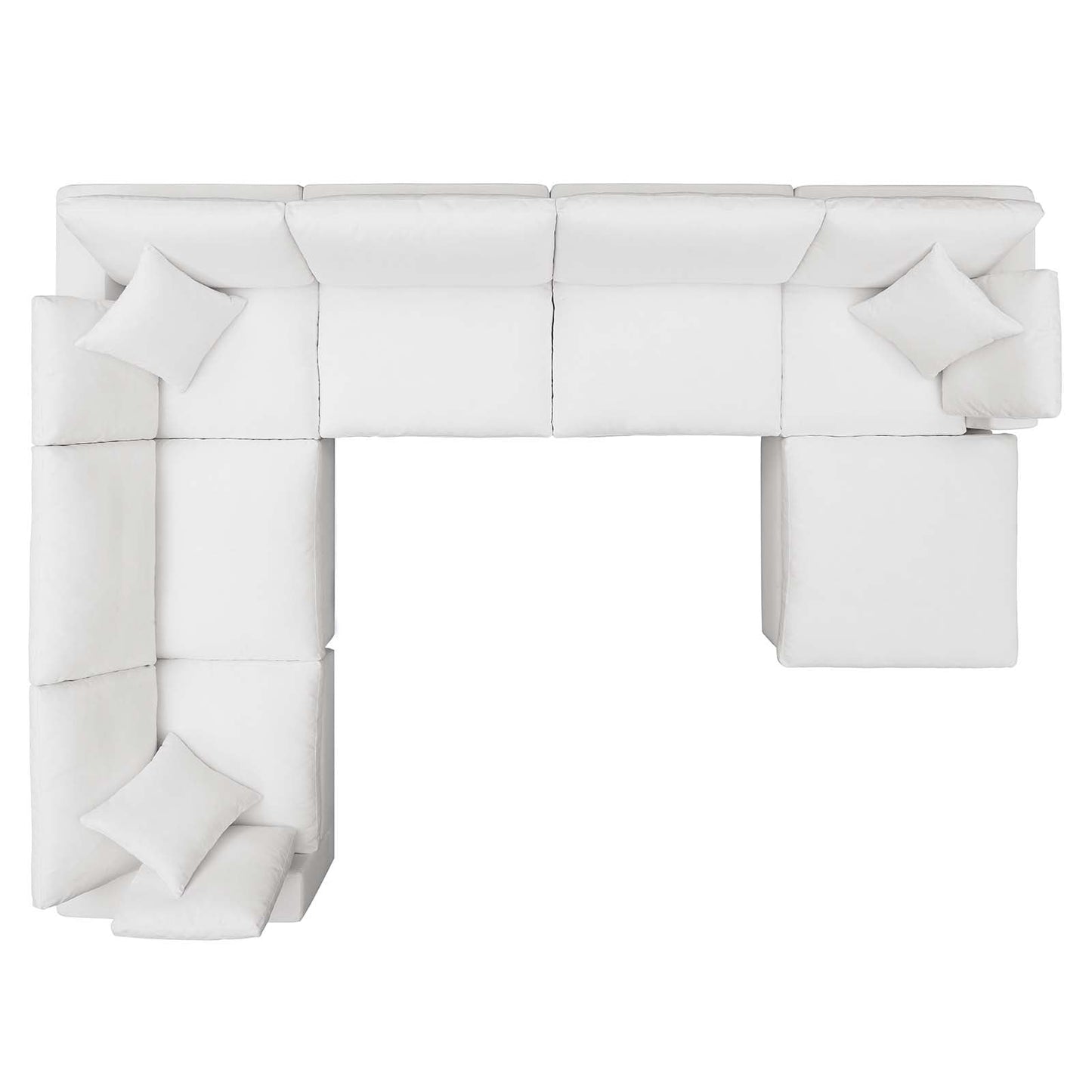 Commix 7-Piece Down Filled Overstuffed Sectional Sofa by Modway