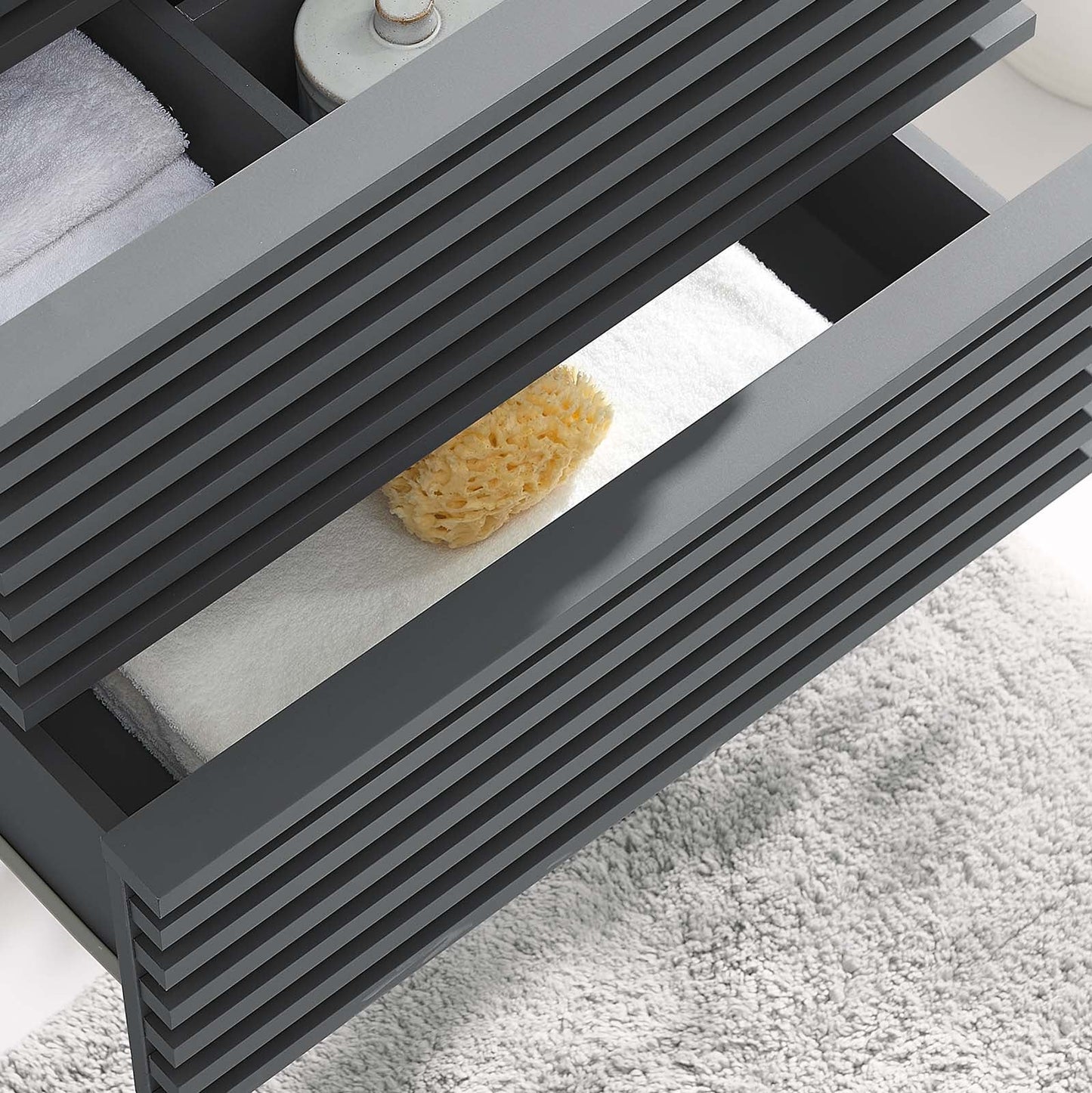 Render 24" Wall-Mount Bathroom Vanity Cabinet (Sink Basin Not Included) by Modway