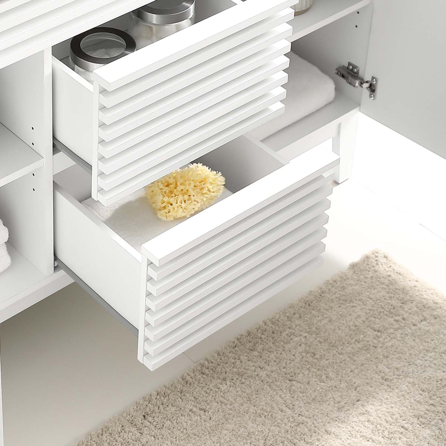 Render 48" Double Sink Compatible (Not Included) Bathroom Vanity Cabinet by Modway