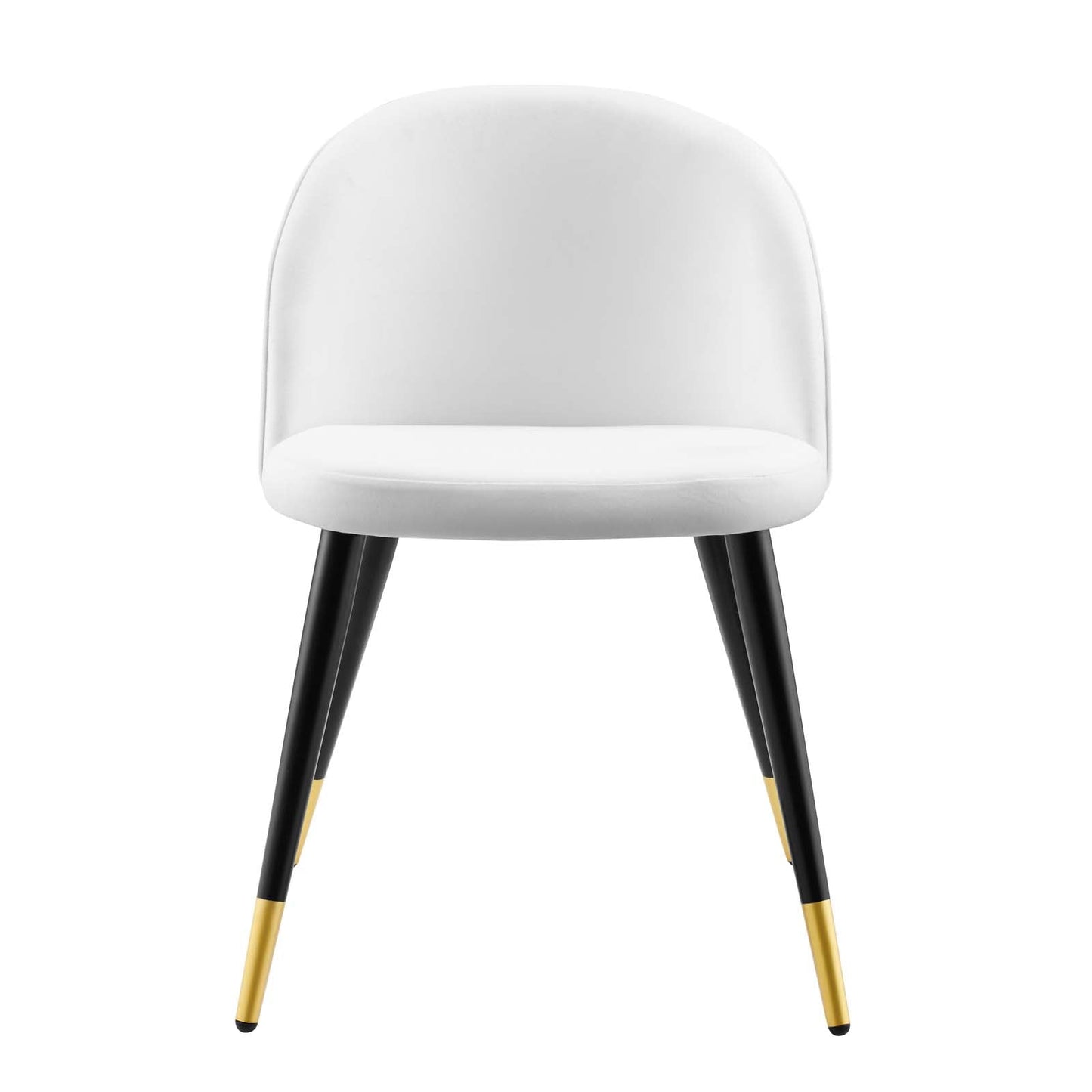 Cordial Performance Velvet Dining Chairs Set of 2 by Modway