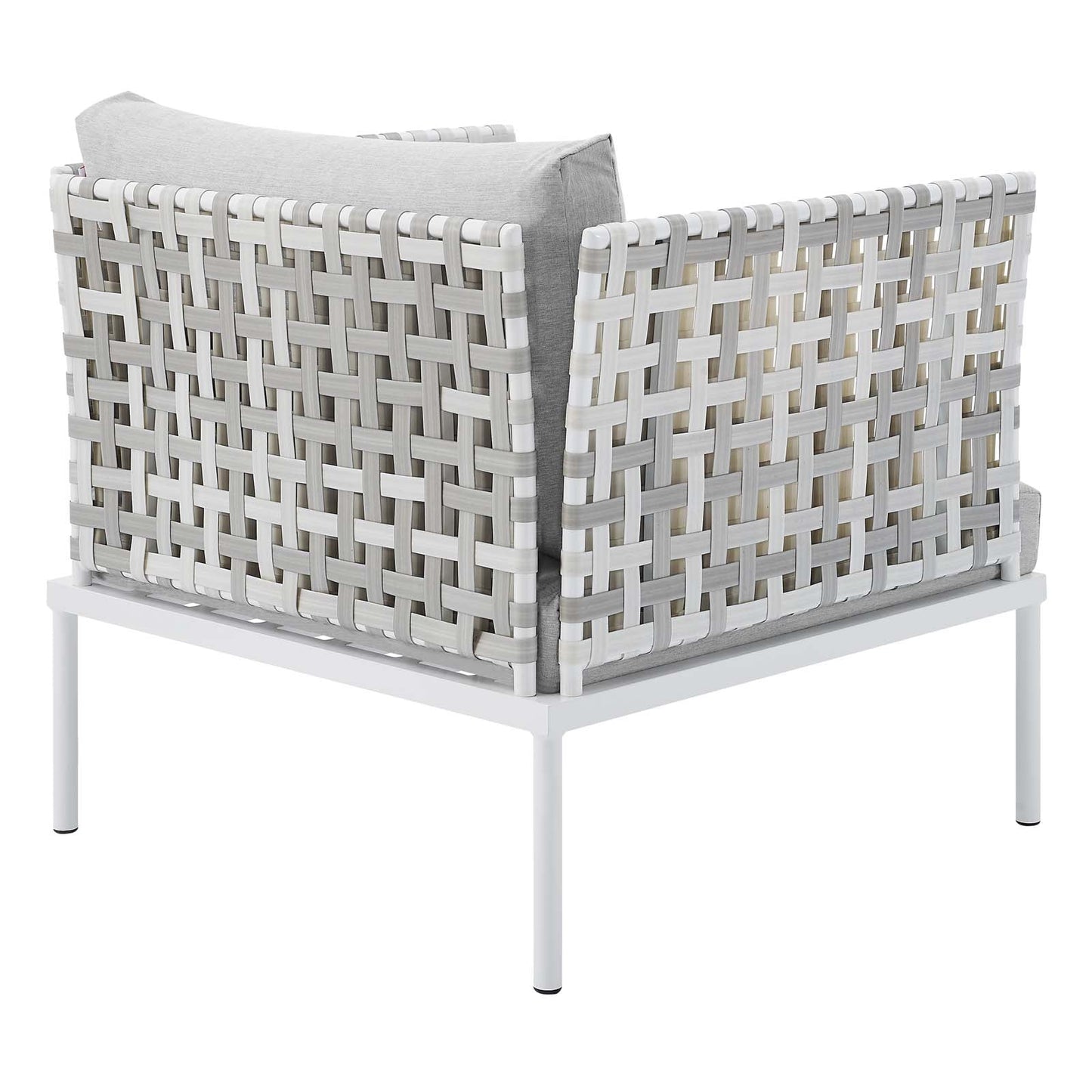 Harmony Sunbrella¨ Basket Weave Outdoor Patio Aluminum Armchair by Modway