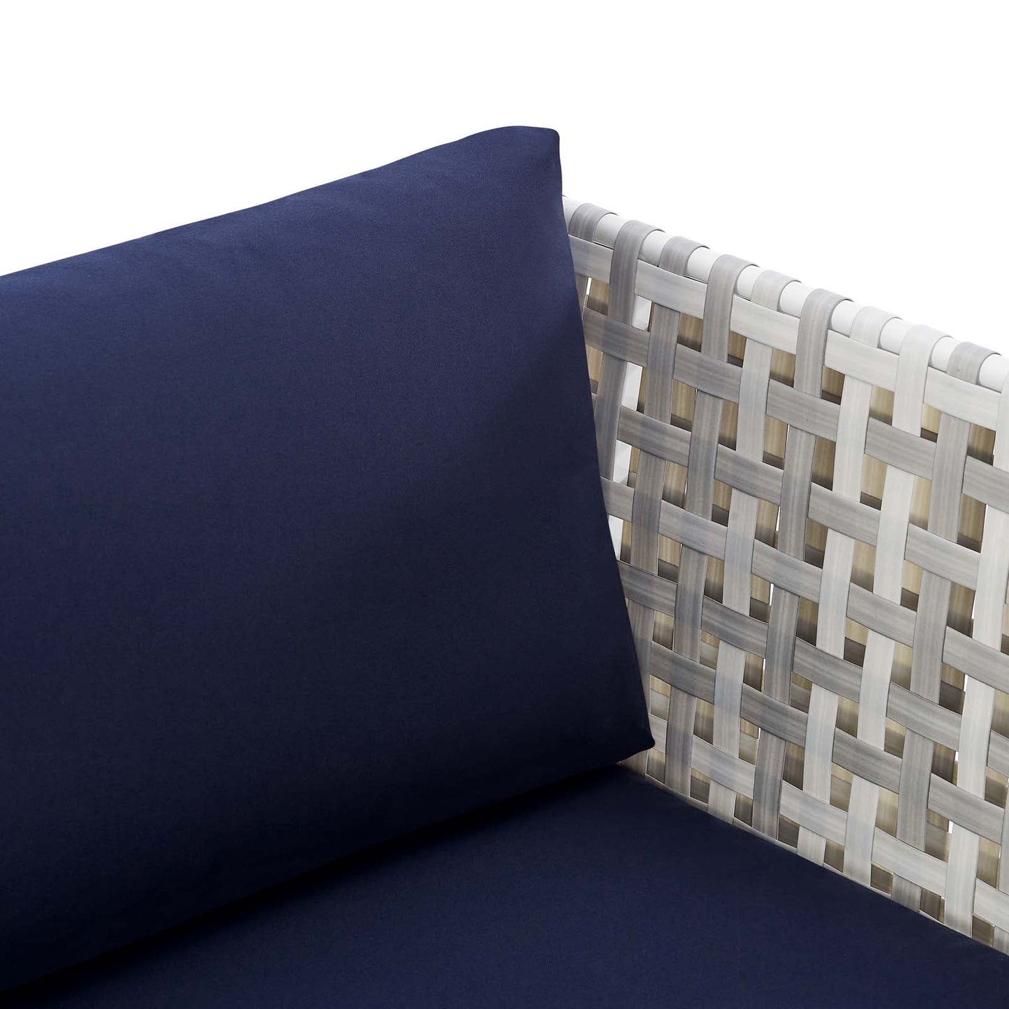 Harmony Sunbrella¨ Basket Weave Outdoor Patio Aluminum Armchair by Modway