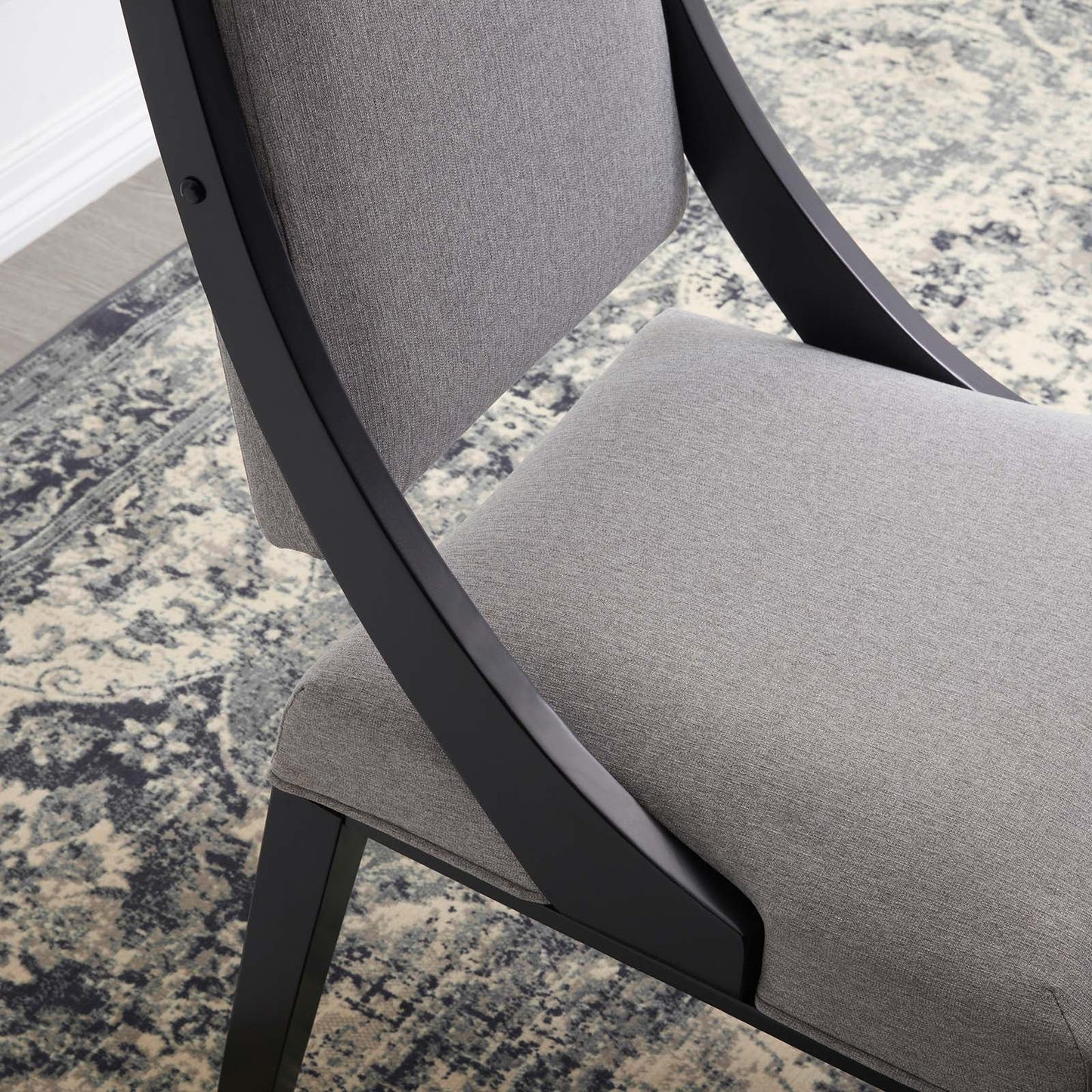 Cambridge Upholstered Fabric Dining Chairs Set of 2 by Modway