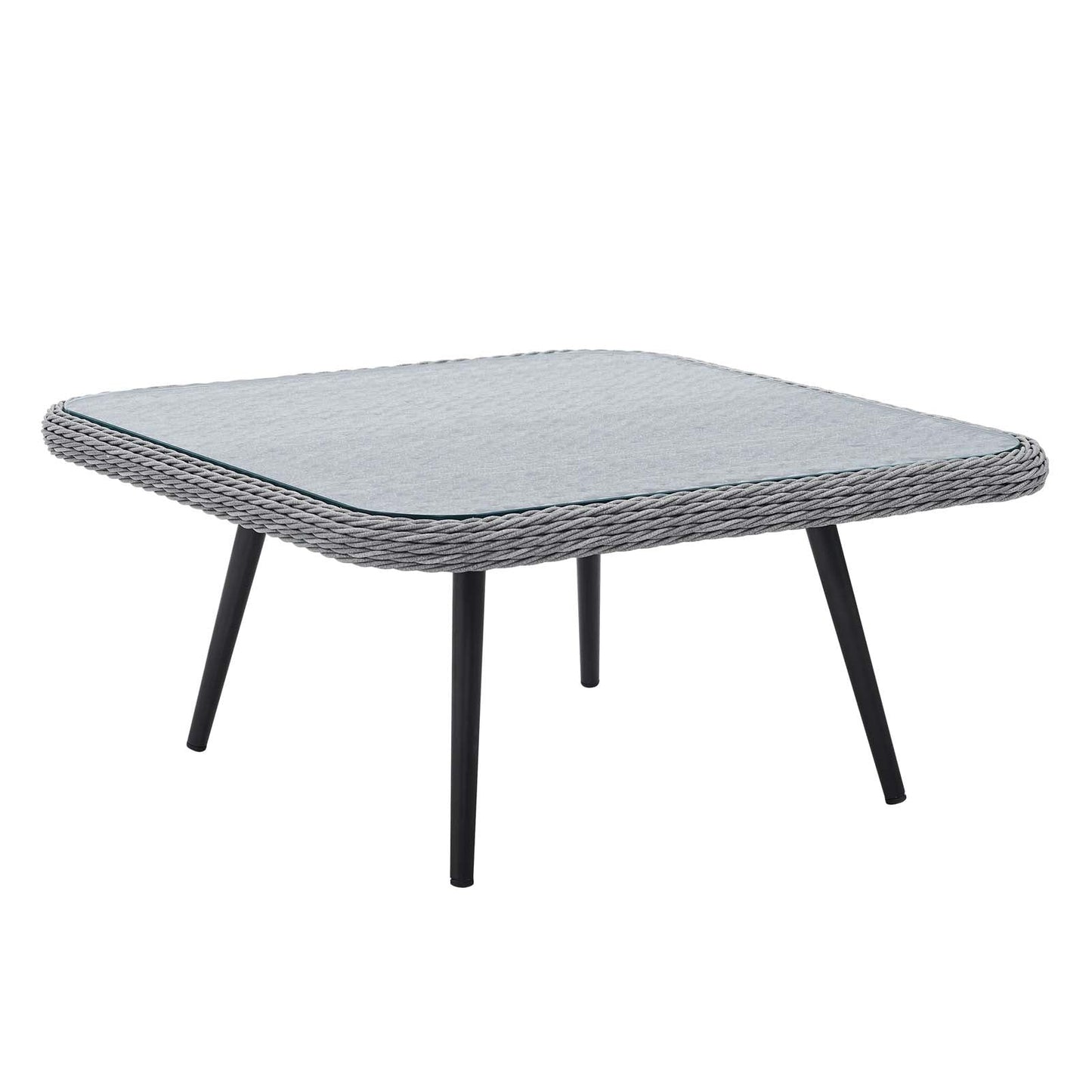 Endeavor Outdoor Patio Wicker Rattan Square Coffee Table by Modway