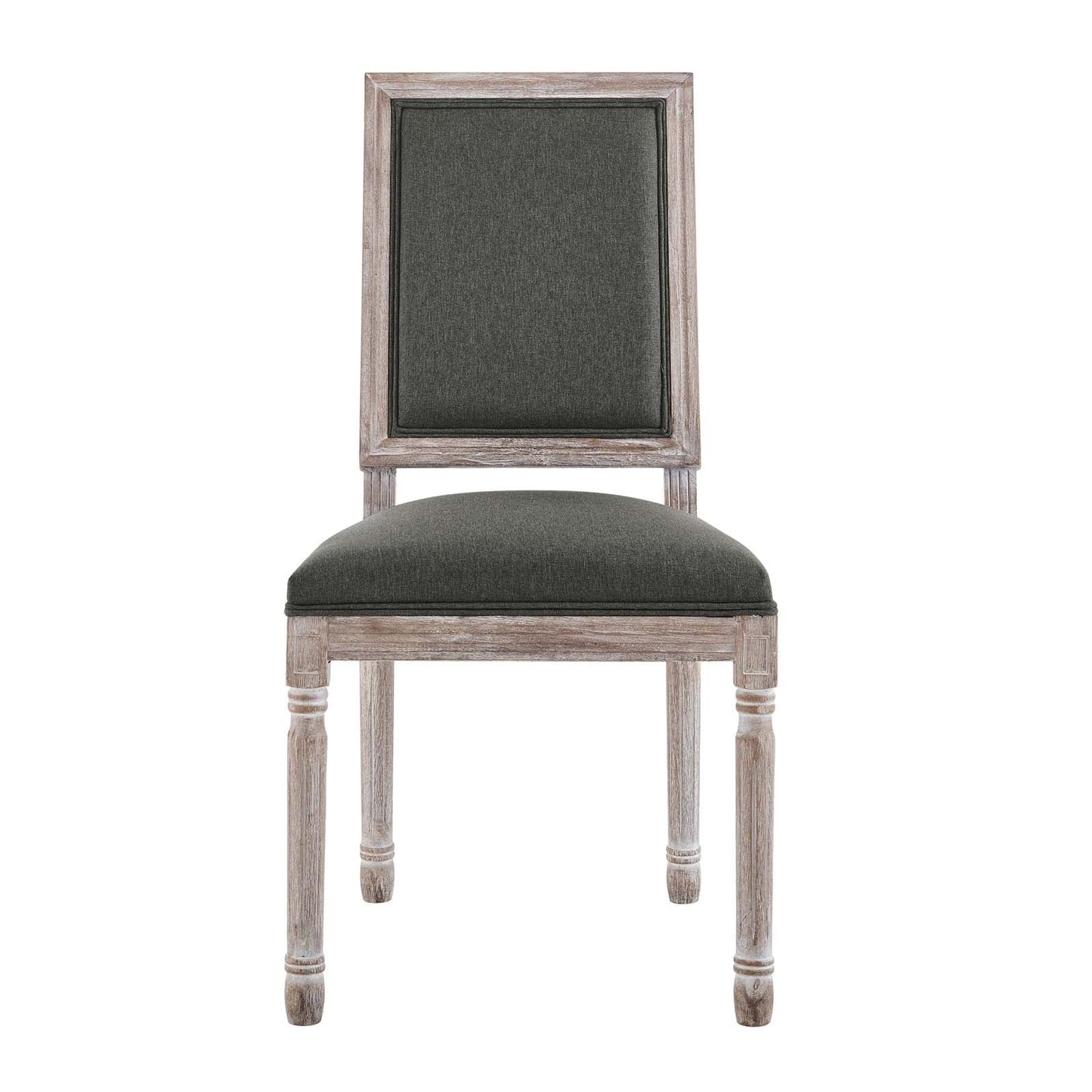 Court French Vintage Upholstered Fabric Dining Side Chair by Modway
