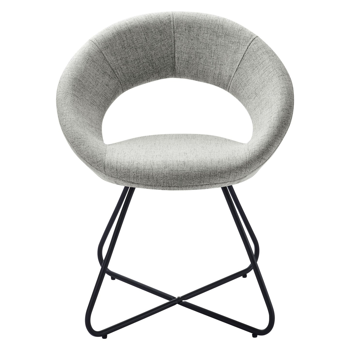 Nouvelle Upholstered Fabric Dining Chair Set of 2 by Modway