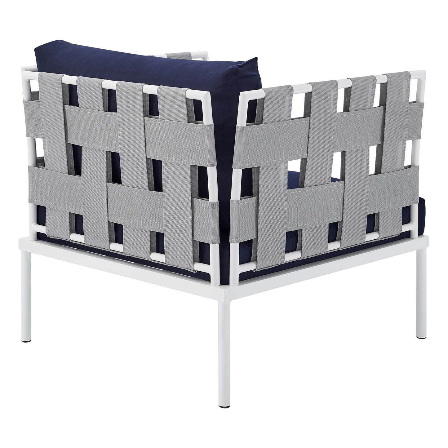 Harmony 3-Piece Sunbrella¨ Outdoor Patio Aluminum Seating Set by Modway