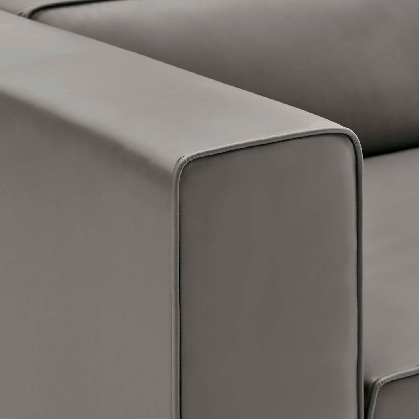 Mingle 4-Piece Vegan Leather Sectional Sofa by Modway