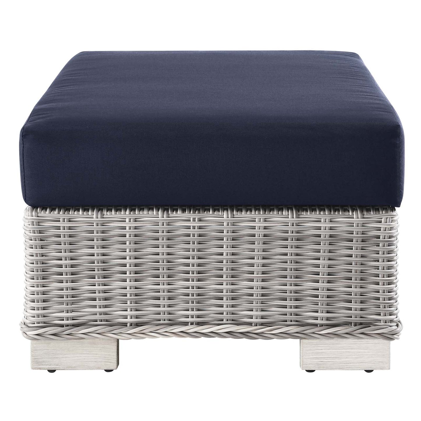 Conway Outdoor Patio Wicker Rattan Ottoman by Modway