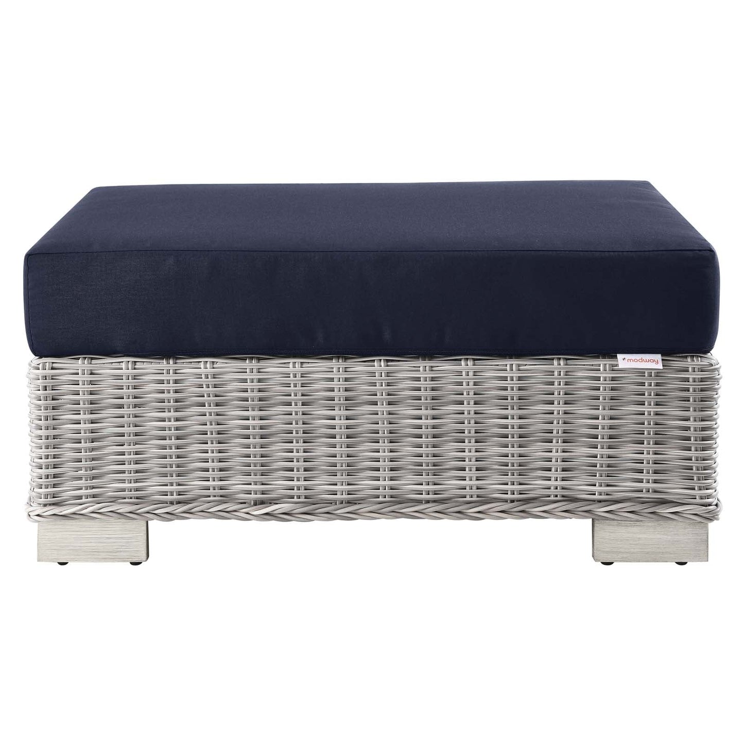 Conway Outdoor Patio Wicker Rattan Ottoman by Modway