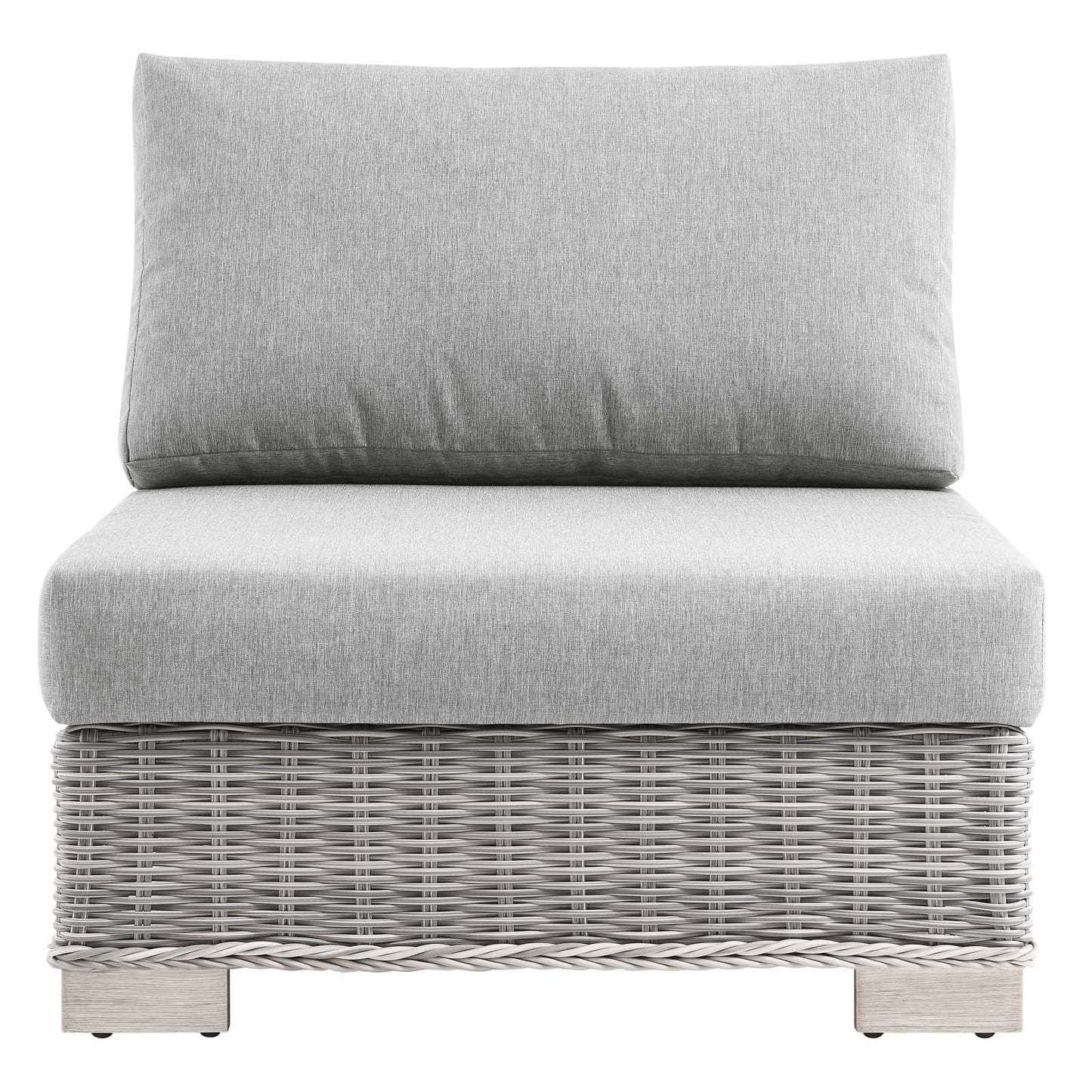 Conway Outdoor Patio Wicker Rattan Armless Chair by Modway