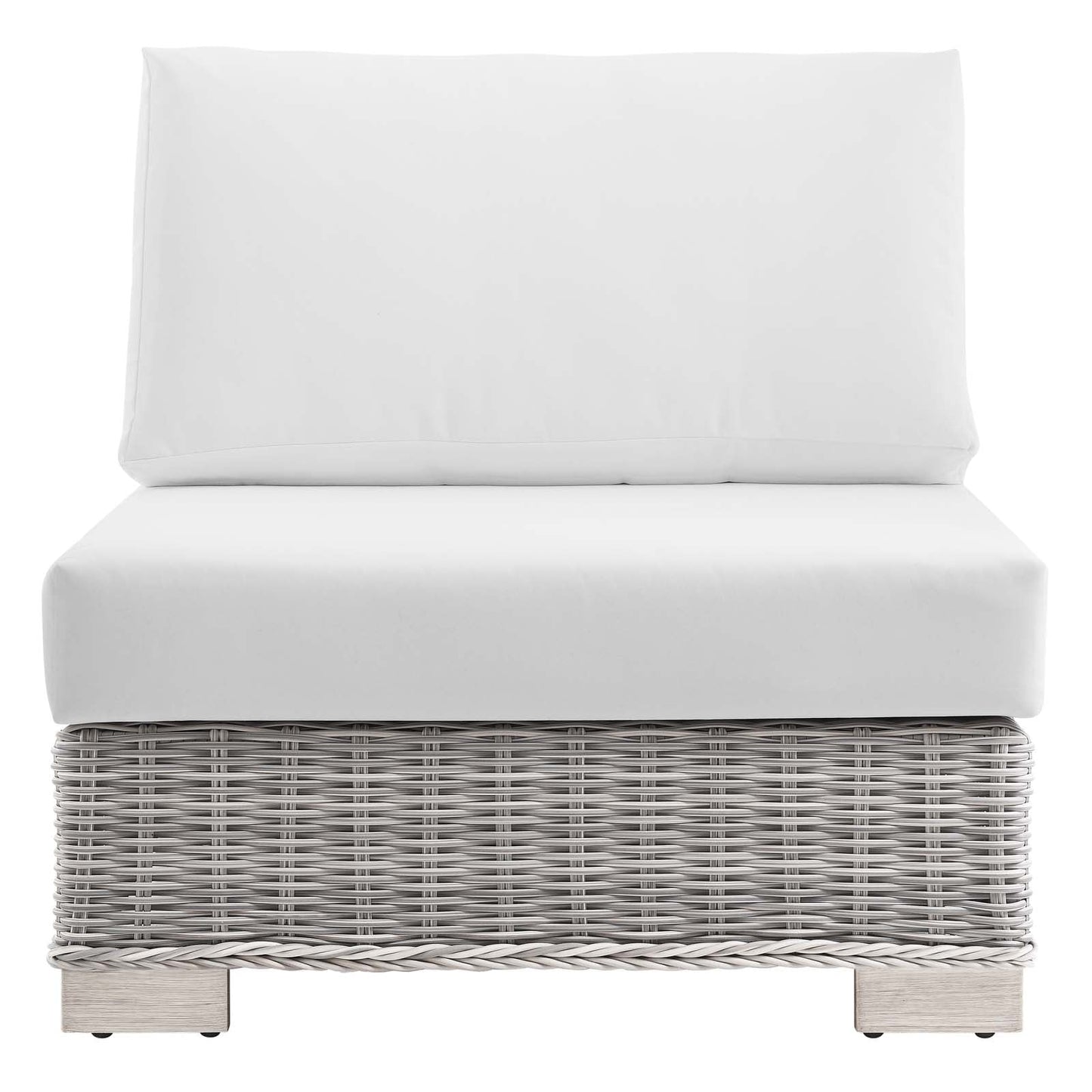 Conway Outdoor Patio Wicker Rattan Armless Chair by Modway