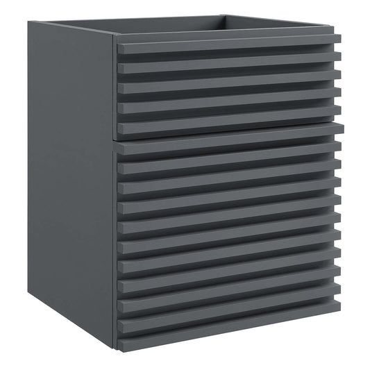 Render 18" Wall-Mount Bathroom Vanity Cabinet (Sink Basin Not Included) by Modway