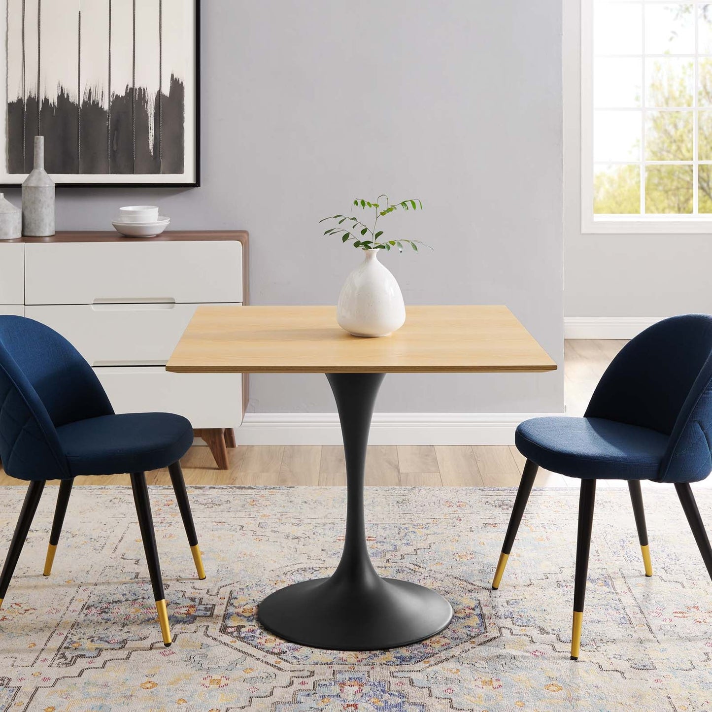 Lippa 36" Square Wood Dining Table by Modway