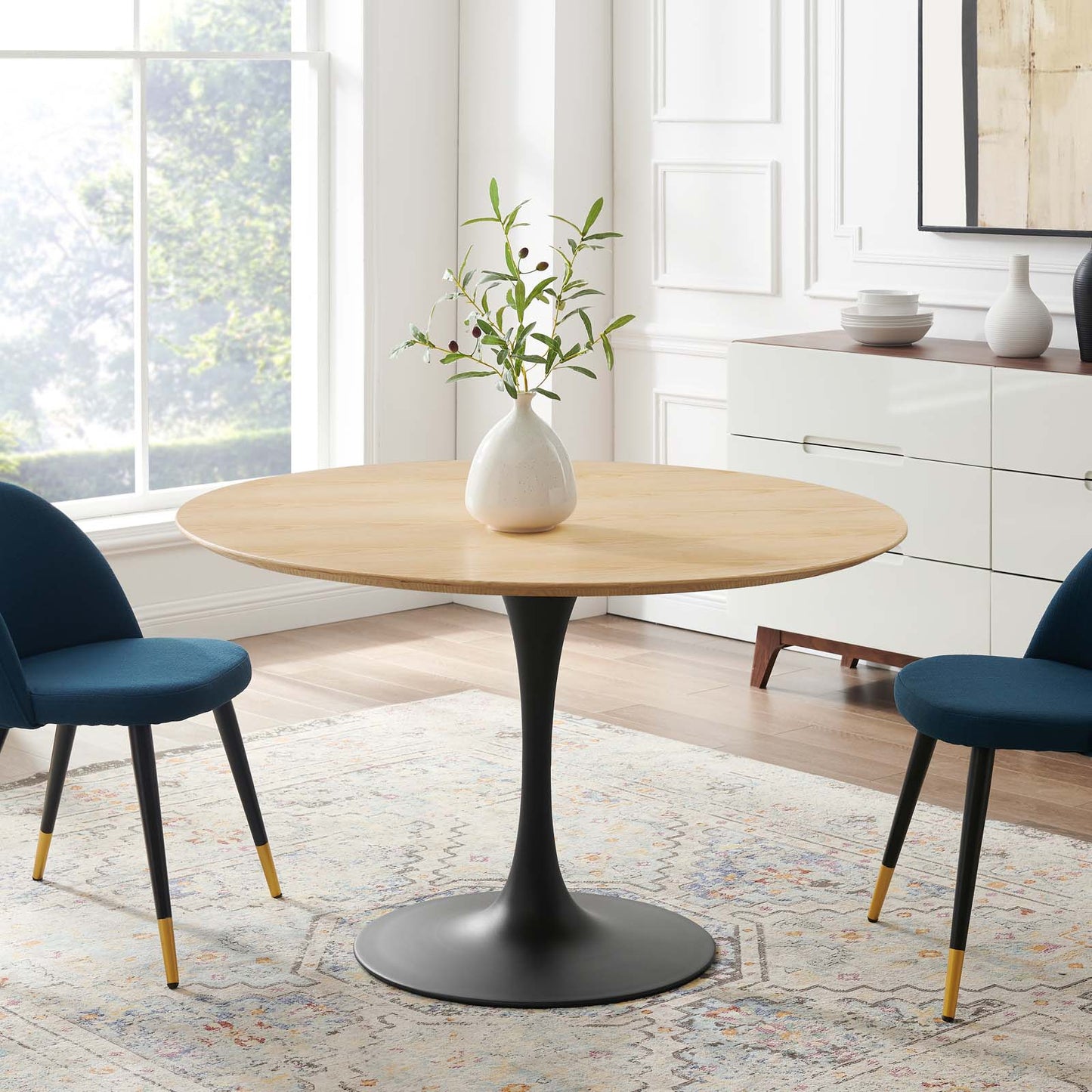 Lippa 48" Round Wood Dining Table by Modway