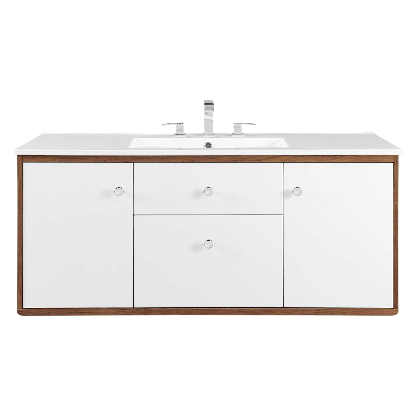 Transmit 48" Wall-Mount Bathroom Vanity by Modway