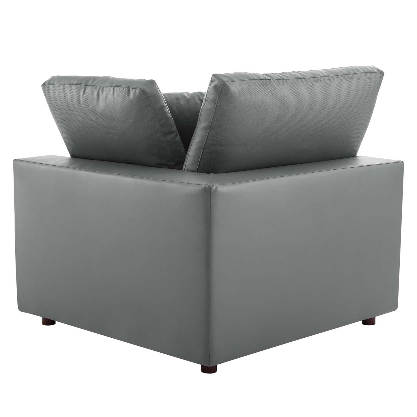 Commix Down Filled Overstuffed Vegan Leather 4-Seater Sofa by Modway