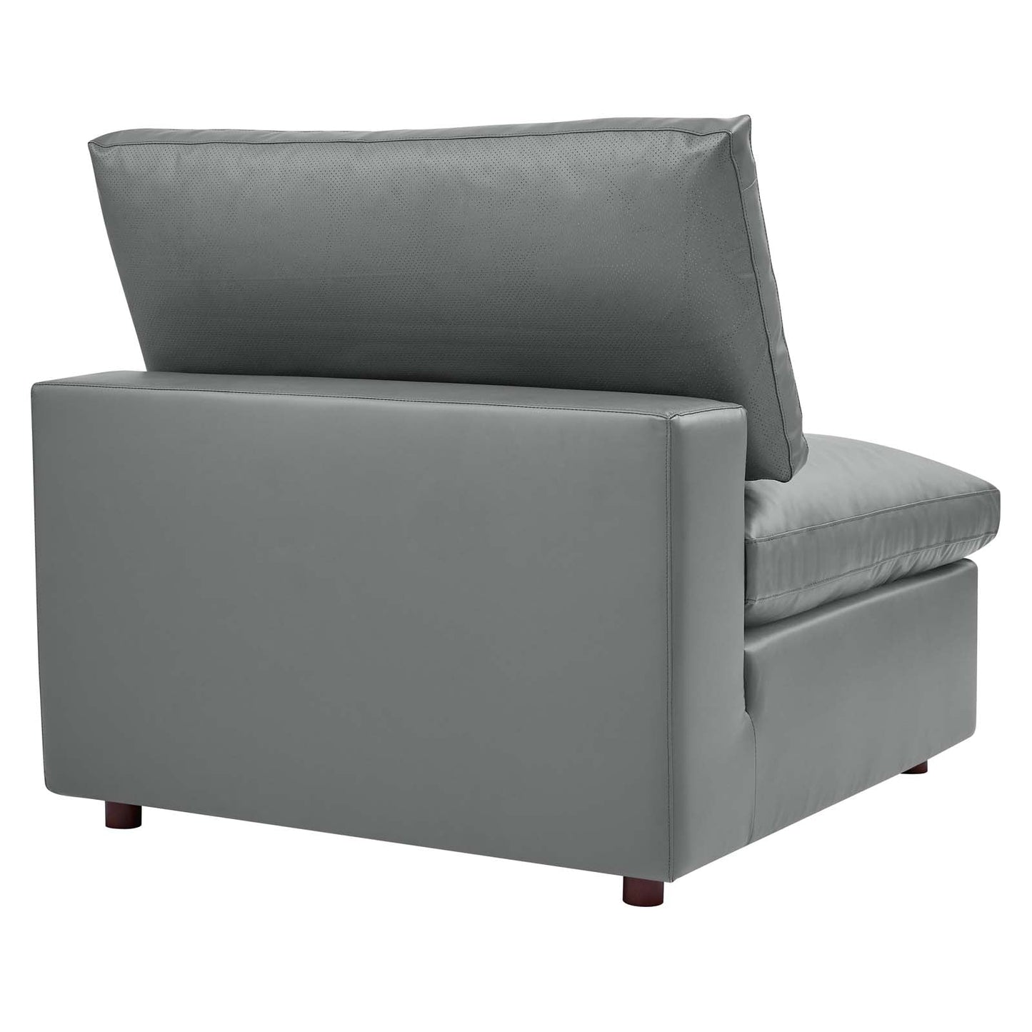 Commix 6-Piece Down Filled Overstuffed Vegan Leather Sectional Sofa by Modway