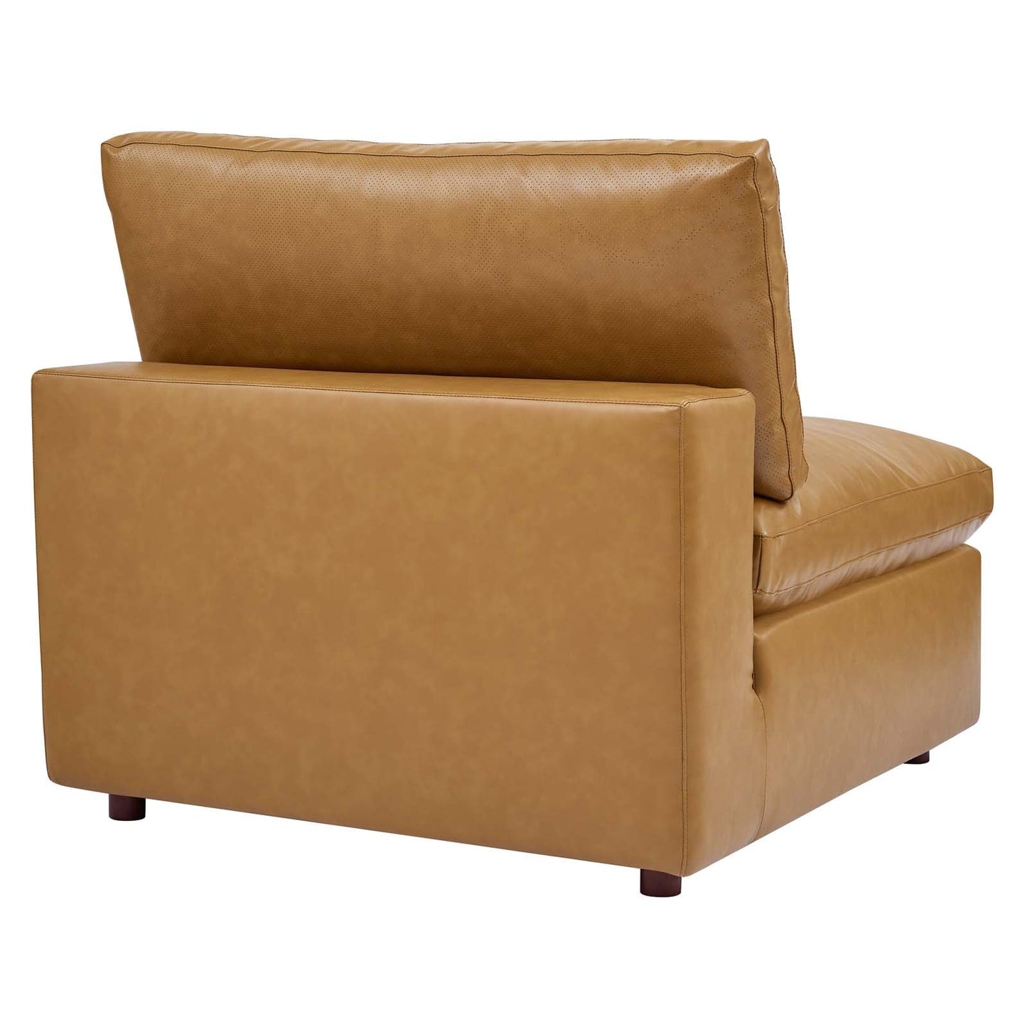 Commix 7-Piece Down Filled Overstuffed Vegan Leather Sectional Sofa by Modway