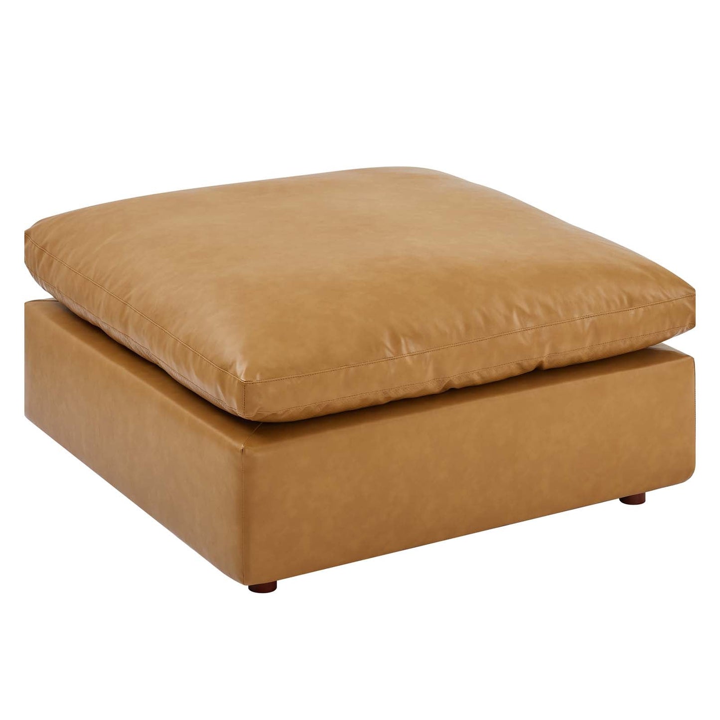 Commix 7-Piece Down Filled Overstuffed Vegan Leather Sectional Sofa by Modway