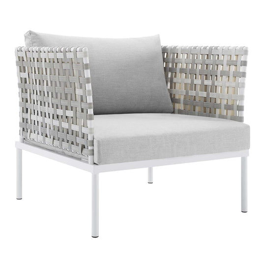 Harmony 7-Piece Sunbrella¨ Basket Weave Outdoor Patio Aluminum Sectional Sofa Set by Modway