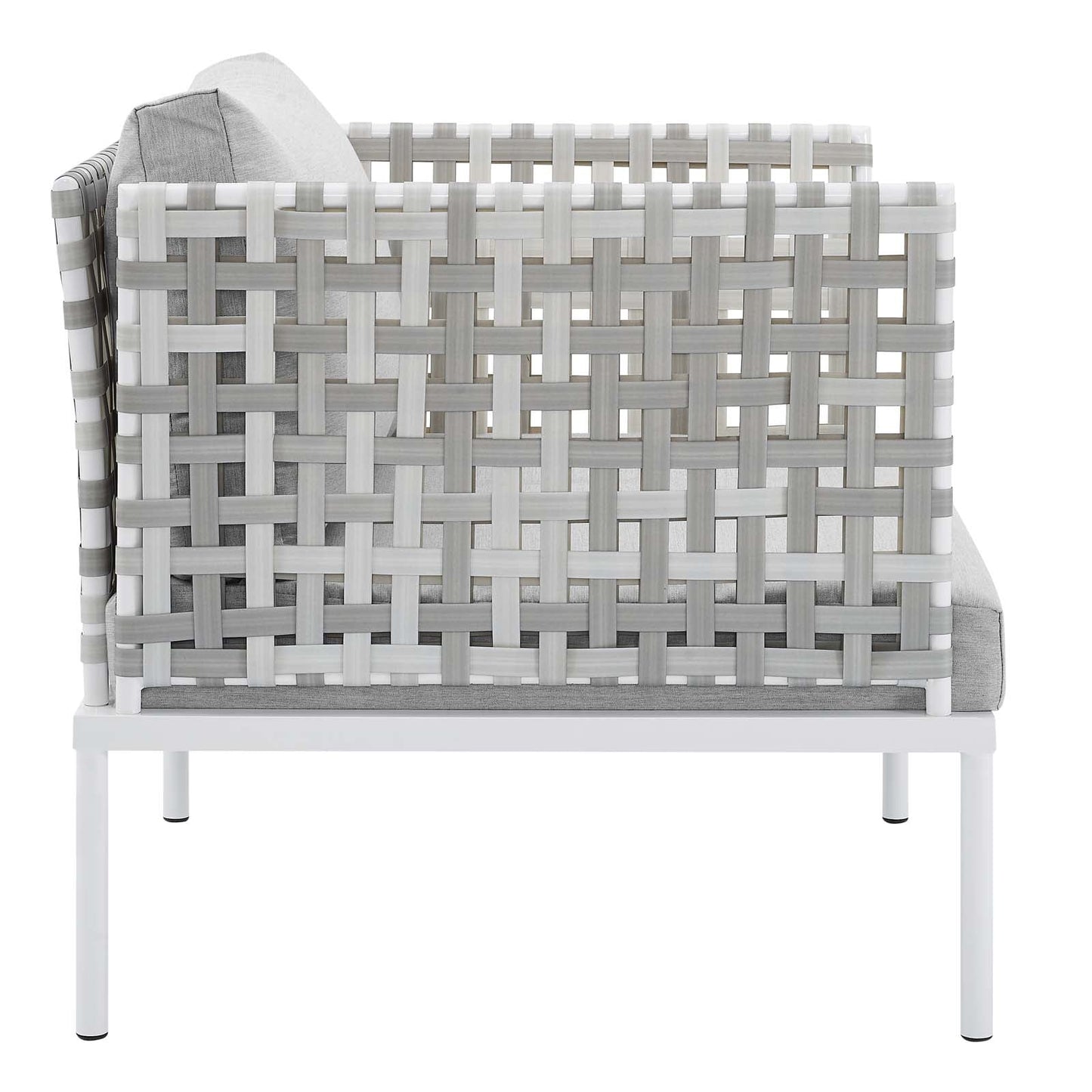 Harmony 7-Piece Sunbrella¨ Basket Weave Outdoor Patio Aluminum Sectional Sofa Set by Modway