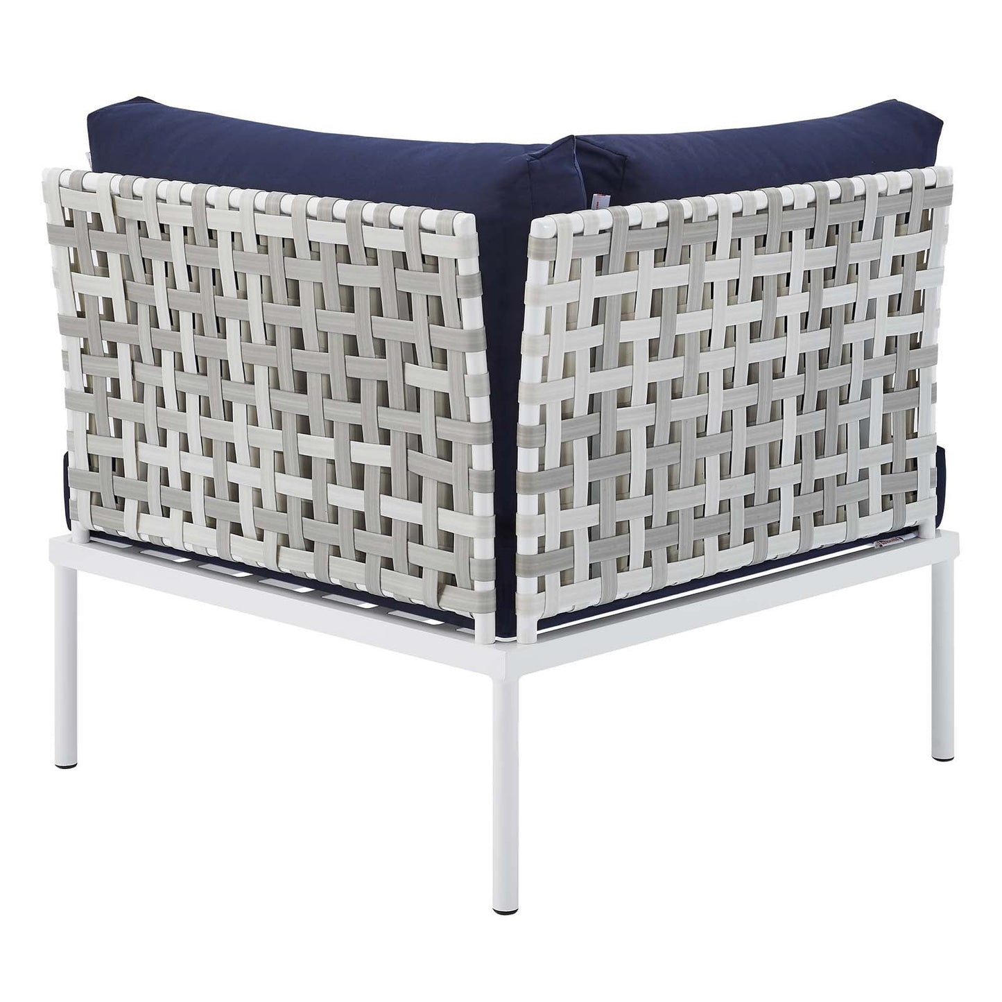 Harmony 7-Piece Sunbrella¨ Basket Weave Outdoor Patio Aluminum Sectional Sofa Set by Modway